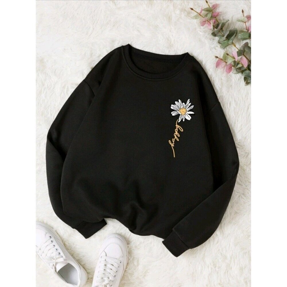 Sweater. Thermal polyester sweater, for women, Color Black, Size L..